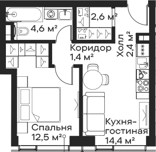 2-комн. Сити Бэй