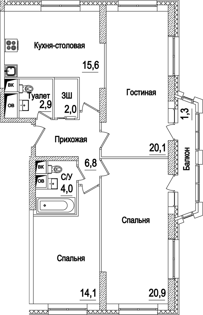 4-комн. Рассказово