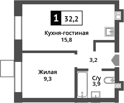 2-комн. Никольский квартал Отрада