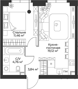 2-комн. Гранд Фили
