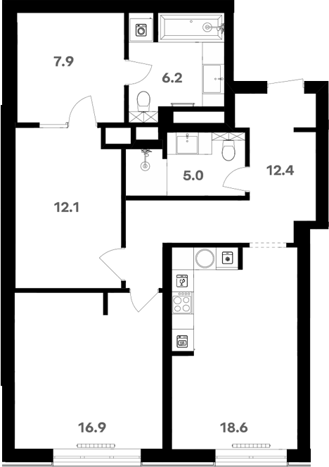 Свободная планировка RIVER HOUSE Щелково