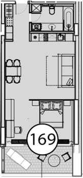 Студия, 67.6 м², 3/9 этаж, ЖК «Гостиничный комплекс Поляна Пик»