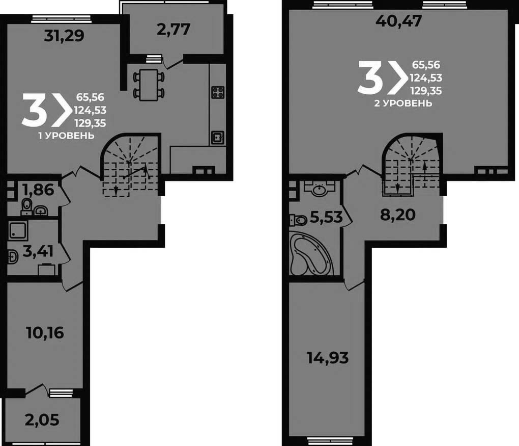 4-комн. квартира, 124.53 м² в ЖК Аксиома — фото 2