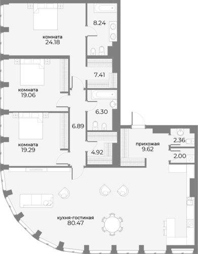 4-комн. Sky View