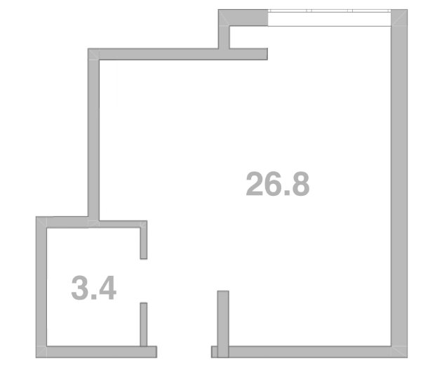 Квартира квартира, 30.2 м² в ЖК Жемчужина Мысхако — фото 2