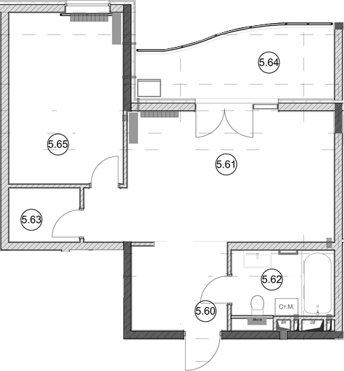1-комн. квартира, 47.1 м² в ЖК Эден Ривьера — фото 2
