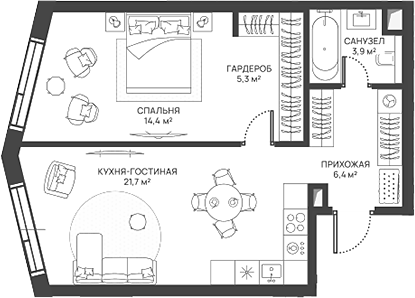 2-комн. СВЕТ