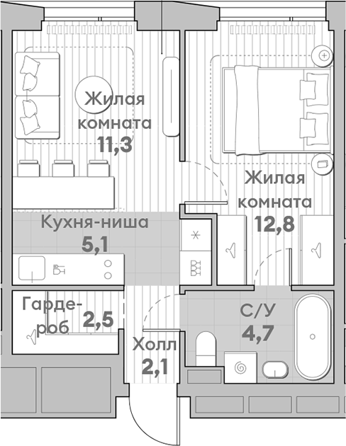 2-комн. НАТИВ