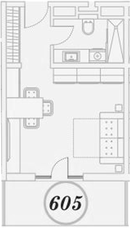 Студия квартира, 31.4 м² в ЖК ГК Сан Гарден Хотел&СПА — фото 2