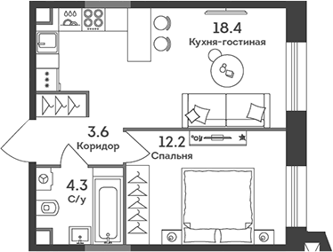 2-комн. ЭРА