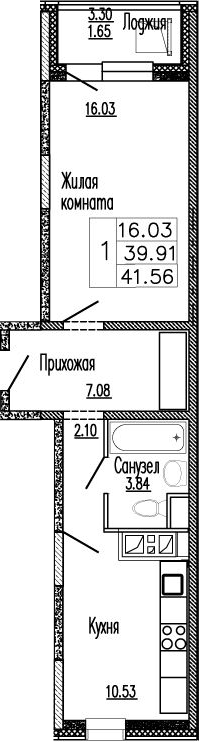 1-комн. Клевер