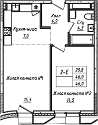 2-комн. УНО.Соколиная гора
