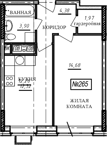 1-комн. Краснофлотский