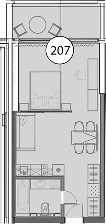 Студия, 48.2 м², 9/9 этаж, ЖК «Гостиничный комплекс Поляна Пик»