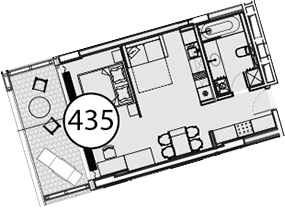 Студия, 55.1 м², 7/9 этаж, ЖК «Гостиничный комплекс Поляна Пик»