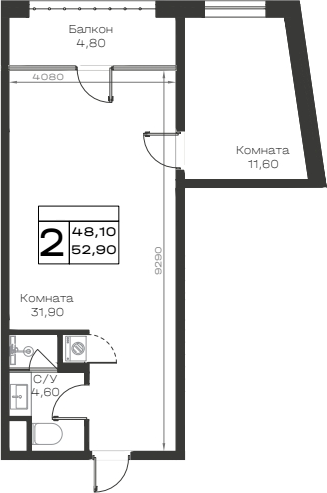 2-комн. Хако