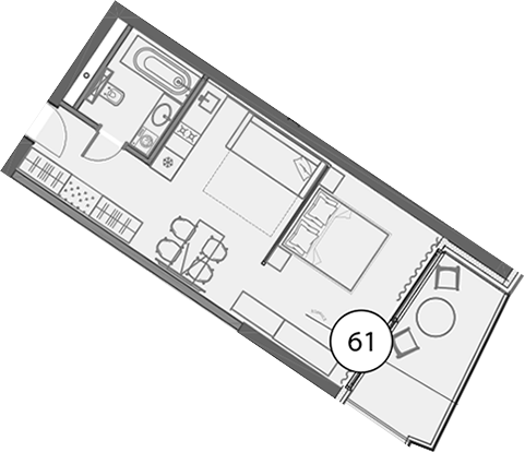 Продается 1-комн. квартира, 47.2 м²
