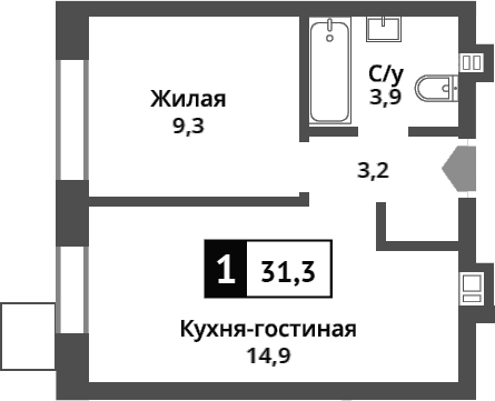 2-комн. Никольский квартал Отрада