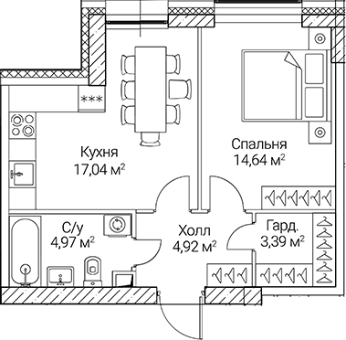 2-комн. СЕЗАР СИТИ
