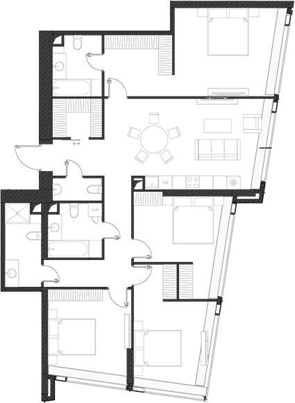 Студия, 138.95 м², 8/85 этаж, ЖК «Дом Дау»