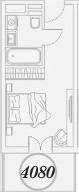 Студия, 26.2 м², 4/7 этаж, ЖК «ГК Сан Гарден Хотел&СПА»