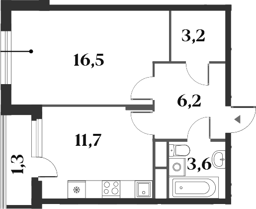 1-комн. Миниполис 8 Кленов