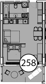 Продается 1-комн. квартира, 54.7 м²
