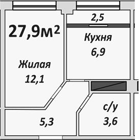 1-комн. Европейский
