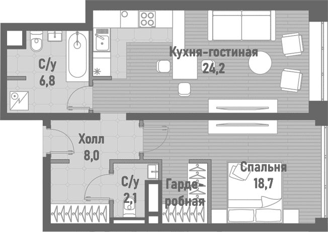 2-комн. Ренессанс