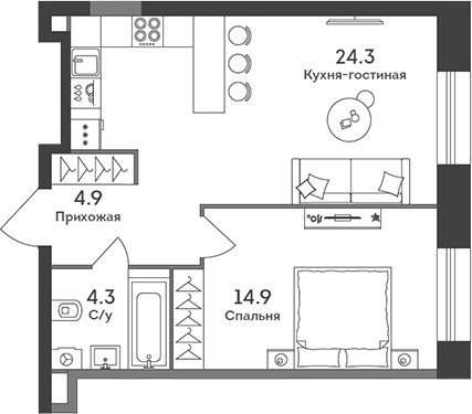 2-комн. ЭРА
