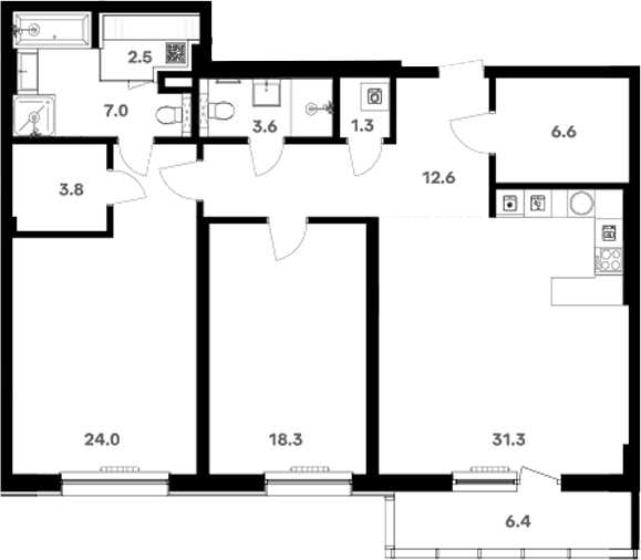 Свободная планировка RIVER HOUSE Щелково