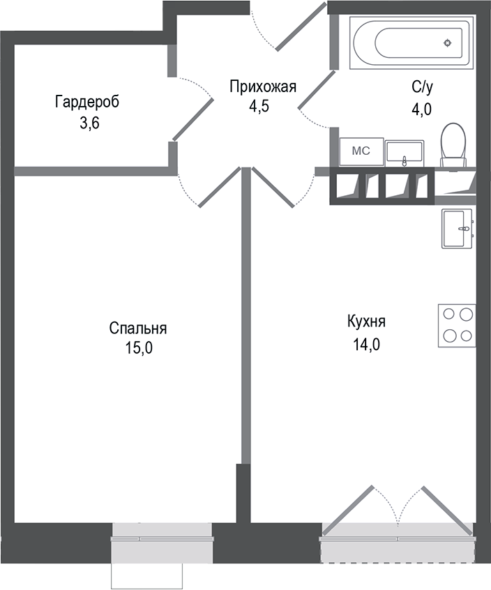 1-комн. Киноквартал