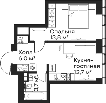 2-комн. Сити Бэй