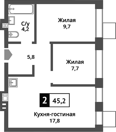 3-комн. Никольский квартал Отрада