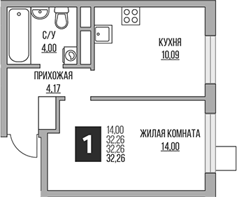 2-комн. Гранель Притяжение Сити