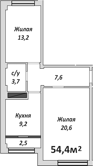 2-комн. Европейский