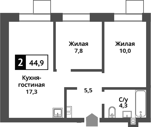 3-комн. Никольский квартал Отрада
