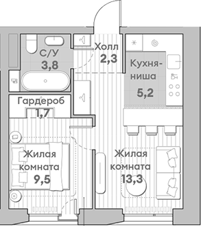2-комн. НАТИВ