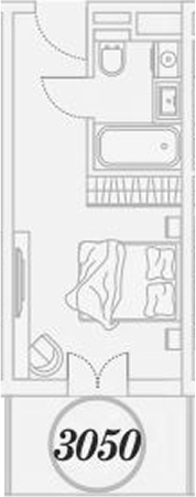 Студия квартира, 26.3 м² в ЖК ГК Сан Гарден Хотел&СПА — фото 2