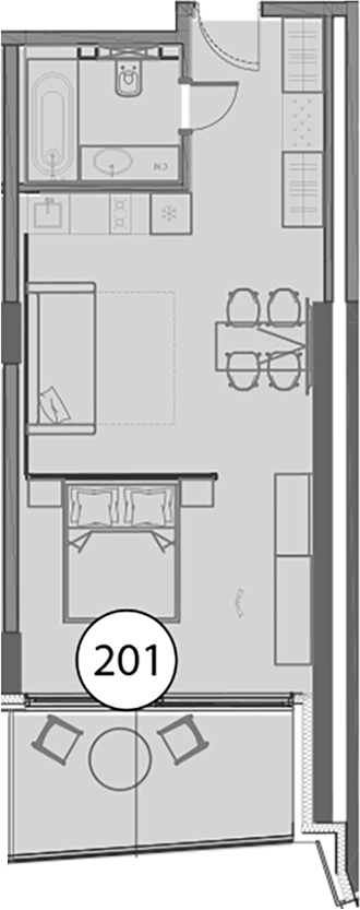 Продается 1-комн. квартира, 51.7 м²
