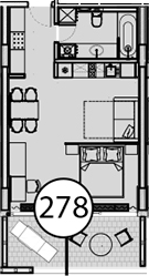 Студия, 54.8 м², 8/9 этаж, ЖК «Гостиничный комплекс Поляна Пик»