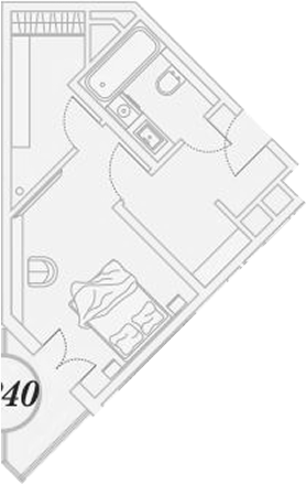 Студия, 36.7 м², 5/9 этаж, ЖК «ГК Сан Гарден Хотел&СПА»