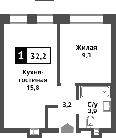2-комн. Никольский квартал Отрада