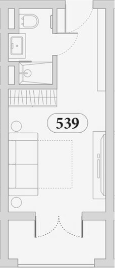 Студия квартира, 25.7 м² в ЖК Эден Ривьера — фото 2