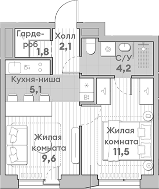 2-комн. НАТИВ