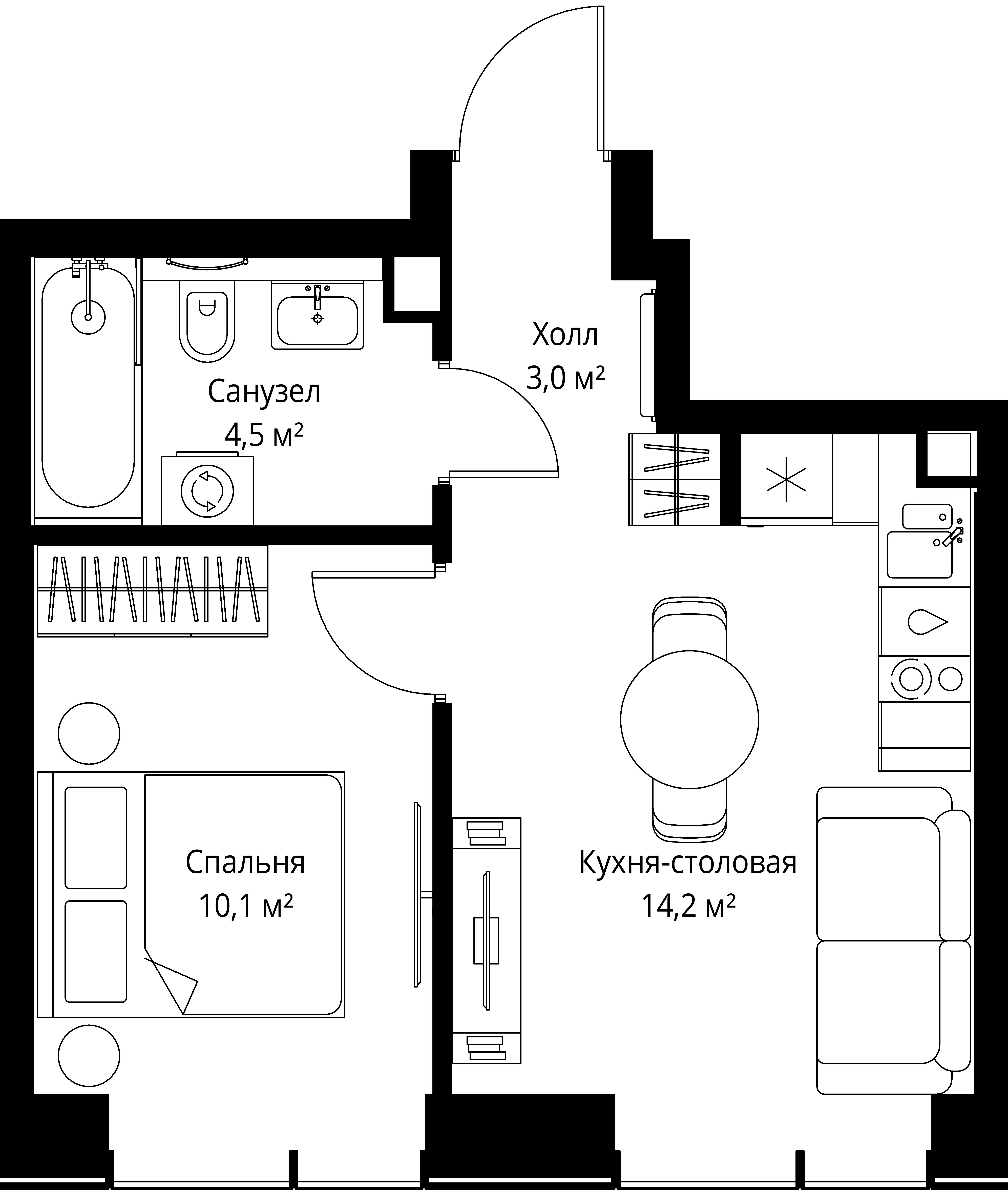 2-комн. Веер