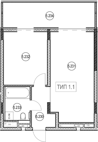 2-комн. квартира, 40.7 м² в ЖК ГК Сан Гарден Хотел&СПА — фото 2