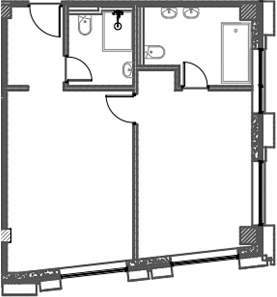 1-комн., 50.92 м², 10/12 этаж, ЖК «Azimut Сити Отель Пятигорск»