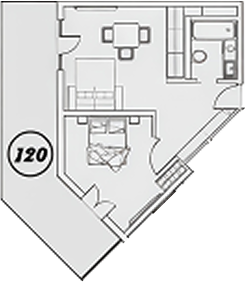 2-комн. квартира, 64.1 м² в ЖК ГК Сан Гарден Хотел&СПА — фото 2