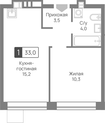 2-комн. Лесная Отрада